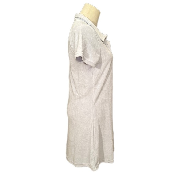 Mono B Baby Blue Buttoned Polo Terry Dress Medium - Picture 6 of 12